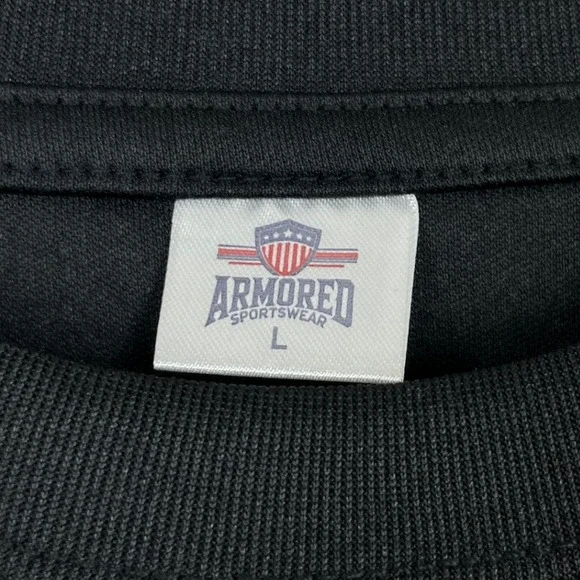 Men's L Black Long Sleeve 'Let Freedom Ring' USA Flag Liberty Bell Shirt - Picture 3 of 7